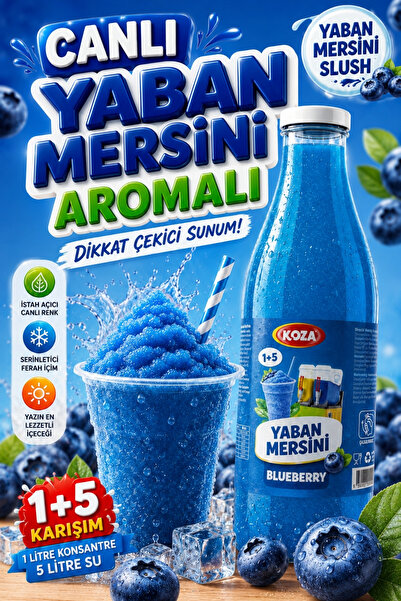 Koza Premium Selection Ice Slush Yaban Mersini Aromalı Buzlaş Karlama Karlı B...