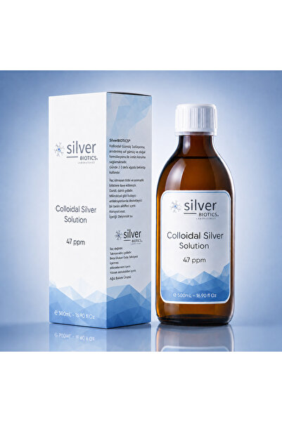 silverBIOTICS Gümüş Suyu 47 Ppm 500ml Cam Şişe Hydrasense Kolloidal