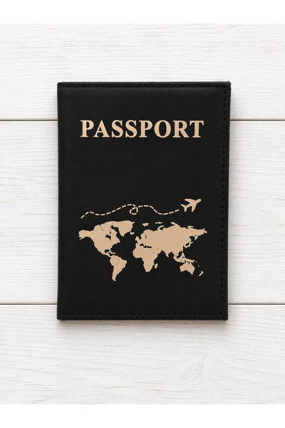 Silpus Passport Cover Wallet Single Black