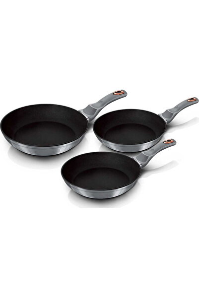 Berlinger Haus Set 3 tigai marmorate, din aluminiu forjat, Moonlight Collecti...