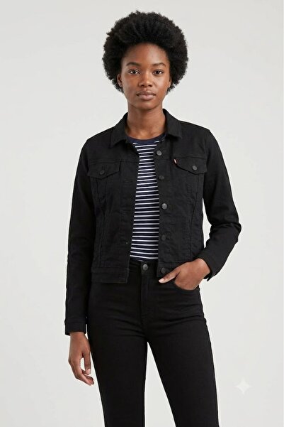 Levi's Women's Original Trucker Soft Black Women's Trucker 2994500380