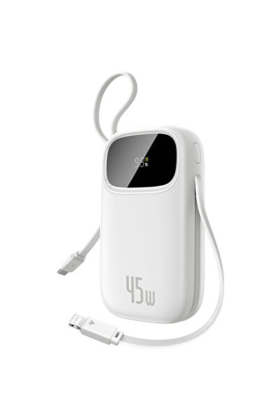 Baseus EnerFill FC31 Qpow 3, USB-C/Lightning Cabluri, 20000mAh, 45W, Digital ...