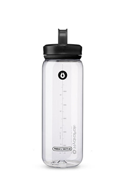 Hydrapak Recon Clip & Carry 750ml Water Bottle (Clear), Tritan Renew BPA-Free...