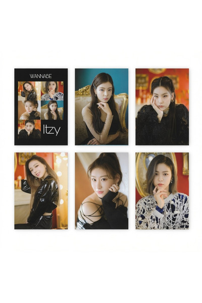 Pop 6 Cards/Set Itzy from Wannabe Album (Original Versions)