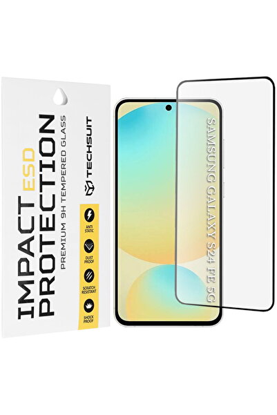 Techsuit Folie pentru Samsung Galaxy S24 FE - Sticlă ESD - Negru