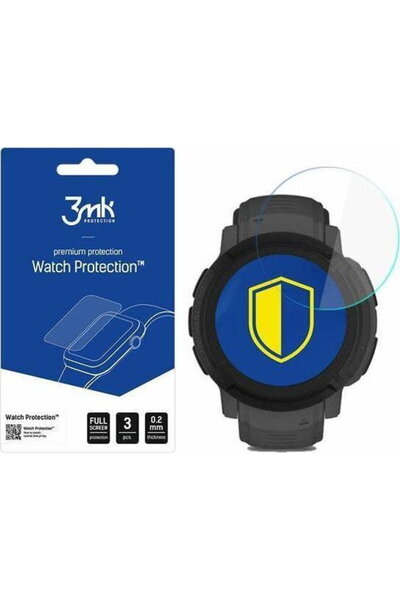 3MK Folie protectie smartwatch FlexibleGlass pentru Garmin Instinct 2, Transp...