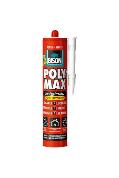 Bison Adeziv şi etanşeizant Poly Max Express alb 425g
