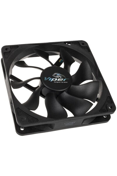 Akasa Viper PWM Fan, black - 120mm