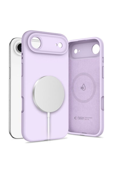 Tech-Protect Θήκη σιλικόνης MagSafe για iPhone Air, με κορυφαία επενδυμένη σι...