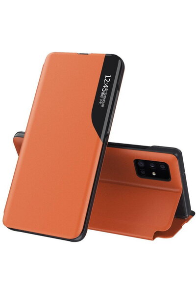 Techsuit Калъф за Xiaomi Poco X7 Pro - Серия eFold - Оранжев