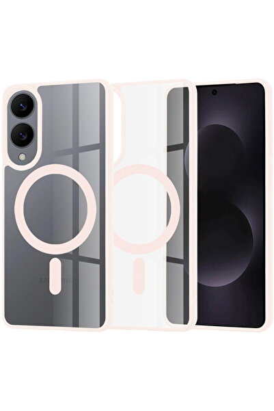 Techsuit Husa pentru Samsung Galaxy S25 Edge - MagSafe Pro - Nude Pink