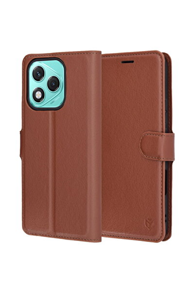 Techsuit Husa pentru Honor 400 Lite - Leather Folio - Brown