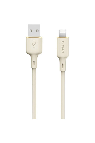 DUDAO Cablu L7SL USB-A - Lightning 5A 1m - bej