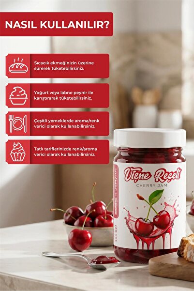 HAVRAN KOCASEYİT Vişne Reçeli 400 gr