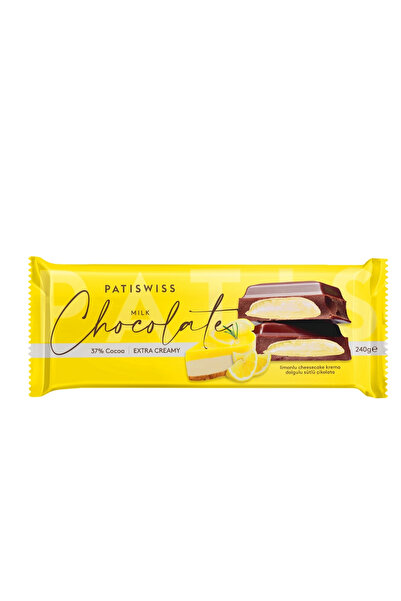 Patiswiss Limonlu Krema Dolgulu Sütlü Çikolata, 240G