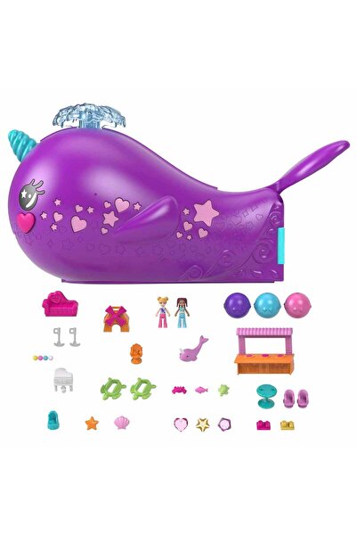 Polly Pocket Sparkle Cove Macera Narwhal Maceracı Teknesi HKV71