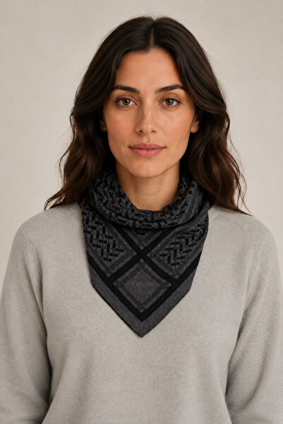 Sebir Moda Eșarfă tricotată cu model