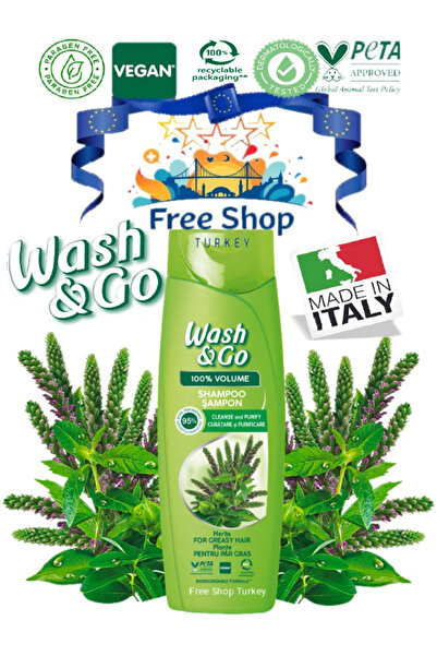 Wash&Co Yağlı Ve Kirli Saçlar İçin Bitkisel Özlü