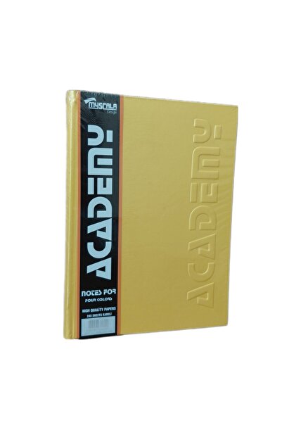 MYSCALA Academy 240 Yaprak Kareli Sert Kapak Cilt Bezli Defter 20x28 Ebat