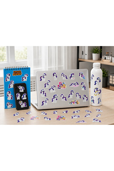 Simirna Sticker My Little Pony Rarity Sticker Seti Fotoğraf Kağıdı Yüksek Çöz...
