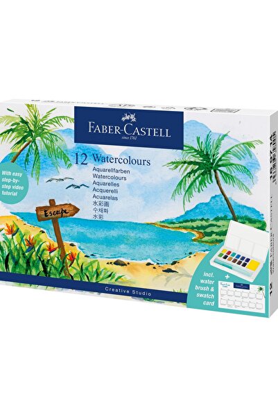 Faber Castell Acuarele 12 Culori Tropical Creative Studio Faber-Castell
