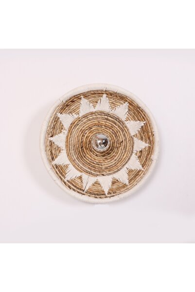 Mylamp İNKA 40x9 cm Çap- Doğal Abaka APLİK