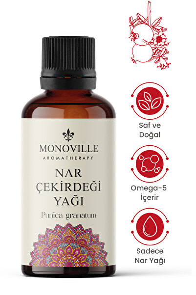 Monoville Nar Çekirdeği Yağı 30 ml Soğuk Sıkım Saf ve Doğal (Pomegrenate Seed...