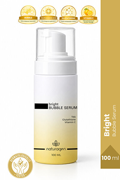Naturagen Bright Bubble Cilt Serumu 100 ml | Aydınlatıcı, Cilt Tonu Eşitleyic...