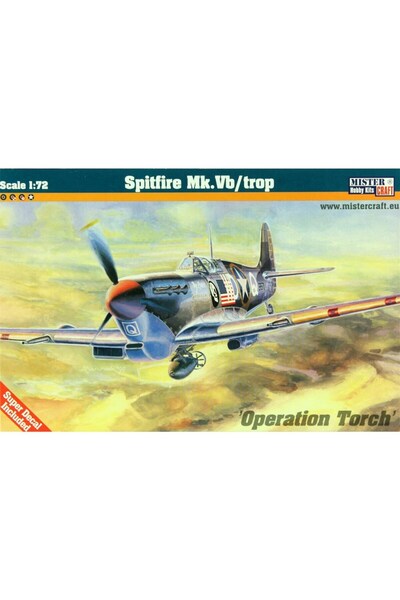 Generic Brand D192 1/72 Supermarine (Spitfire) Mk.Vb Fighter Plane Plastic Mo...
