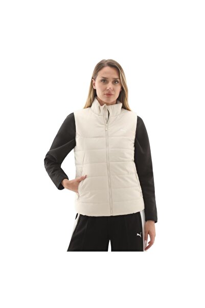 Puma 685229-87 Ess Vestă căptușită pentru femei, albă