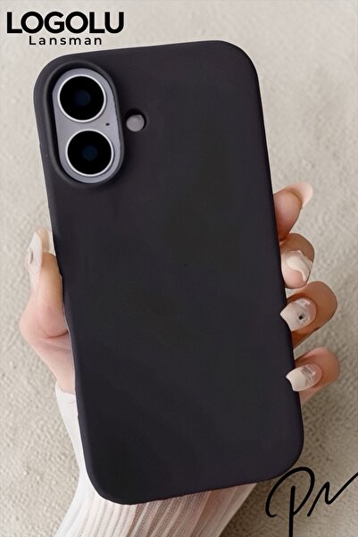 ProNorth Iphone 16 Uyumlu Kılıf Logolu Lansman Soft Yumuşak Içi Kadife Siliko...
