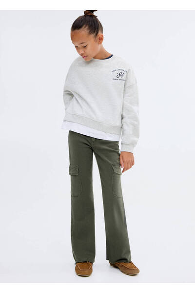 MANGO Kids Kargo flare jean