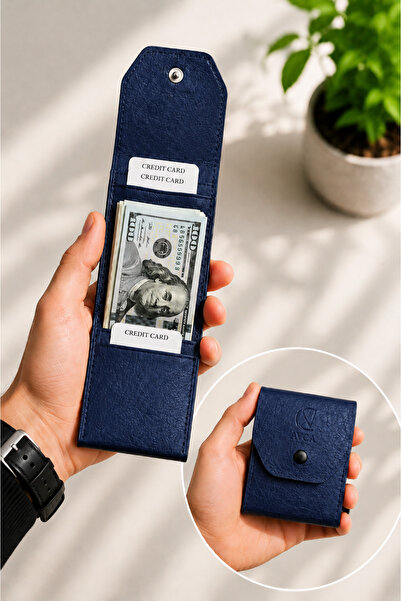 AVCA Men's Vegan Leather Elegant Wallet with Cash Compartment and Multiple Ca...