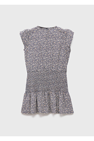 MANGO Kids Rochie florală cu șnur