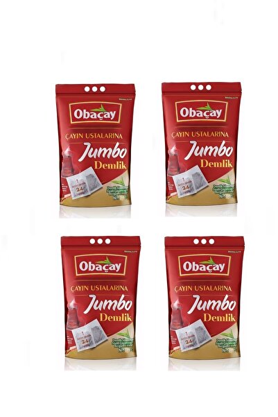 Obaçay Jumbo Demlik Poşet Çay 30 x 25 g. - 4 PAKET