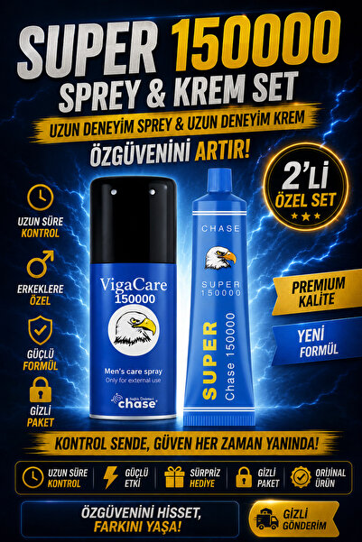 Chase 150000 Etkili Krem ve Sprey Set