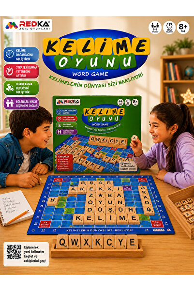 ideal STORE Redka Rd5310 Word Game Turkish English Wooden Box Game 8+