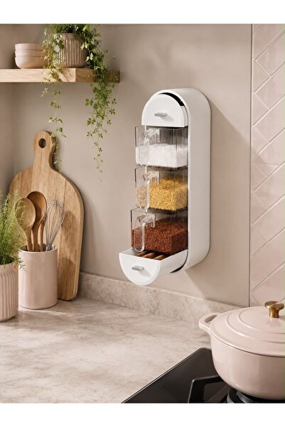 PANJI White Special Design, 5 Drawers, Leak-Proof, Spoon Holder, Spice Rack S...