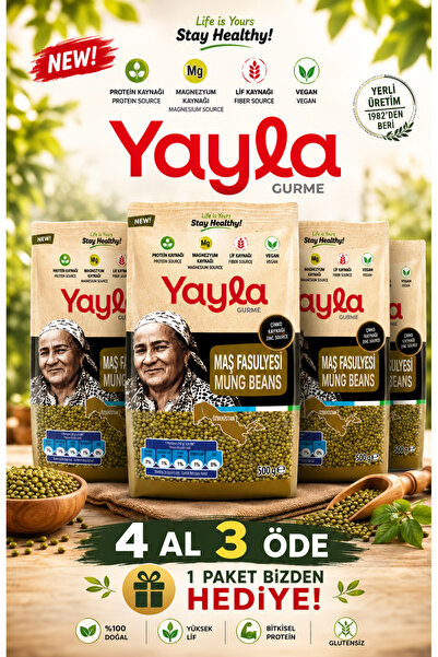 Yayla 4 Al 3 Öde Gurme Maş Fasülyesi 4x500Gr