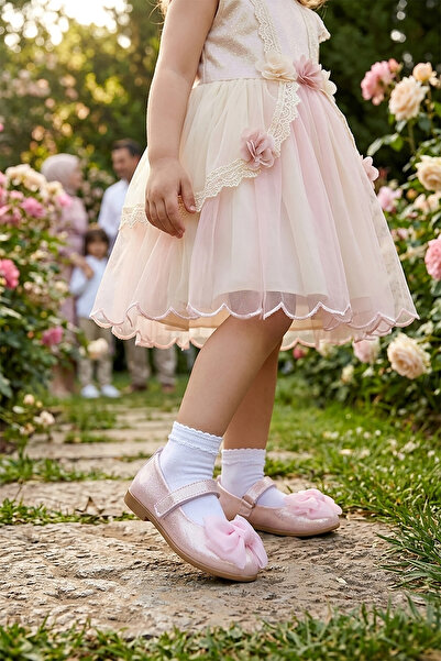 Kiko Kids Lil Cırtlı Kız Bebek / Çocuk Babet Ayakkabı