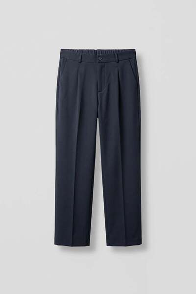 ablukaonline Erkek Baggy Fit Beli Lastikli Rahat Pantolon Lacivert