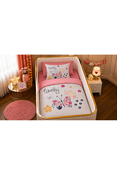 Fabeteks Lovely Butterfly Single Digital Baby Bedding Set