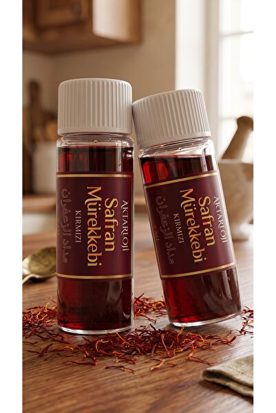 aktarloji 2 Adet 5 ml Kırmızı Safran Mürekkebi / Orijinal Misk-i Amber ve Gül...