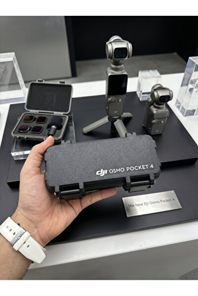 DJI Osmo Pocket 4 Uyumlu Koruyucu Taşıma Çantası – Sert Kılıf ve Aksesuar Organizeri - Case