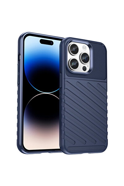 Hurtel Husă blindată albastră Thunder Case pentru iPhone 14 Pro Max