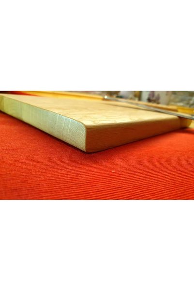 F&S WoodArt Wooden 34 X 20 Cm Special Edge Cutting Presentation Meat Bread Chopping Board