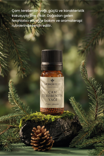 Monoville Çam Terebentin Uçucu Yağı 10 ml Saf ve Doğal (Pine Turpentine Essential Oil)