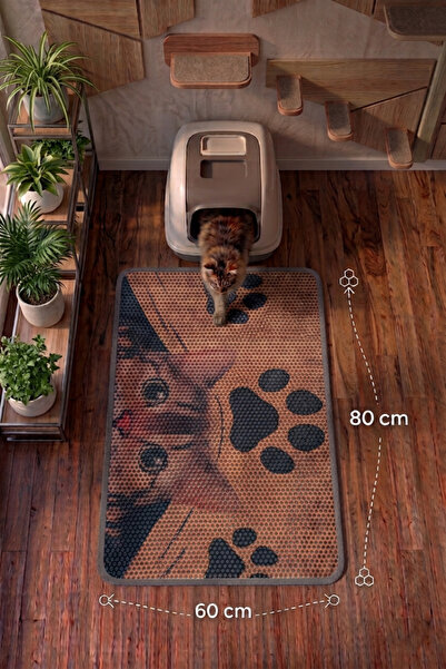 SoGood Concept XL- Tekir Kedi Elekli Kedi Kum Paspası - Petek Dokulu Kedi Kum...
