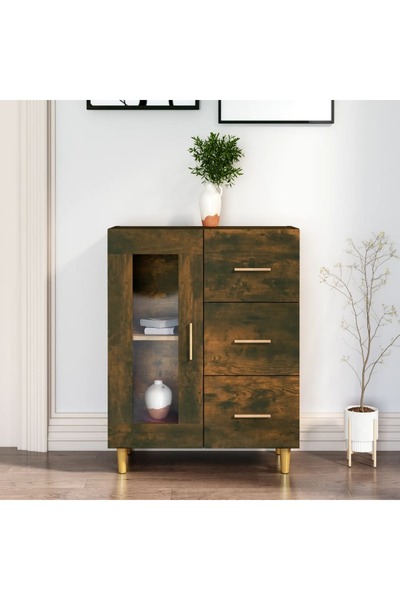 Concept Servantă, stejar fumuriu, 69,5x34x90 cm, lemn prelucrat