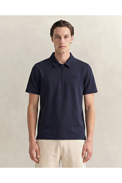 Gant Erkek Lacivert Relaxed Fit Polo Yaka T-Shirt